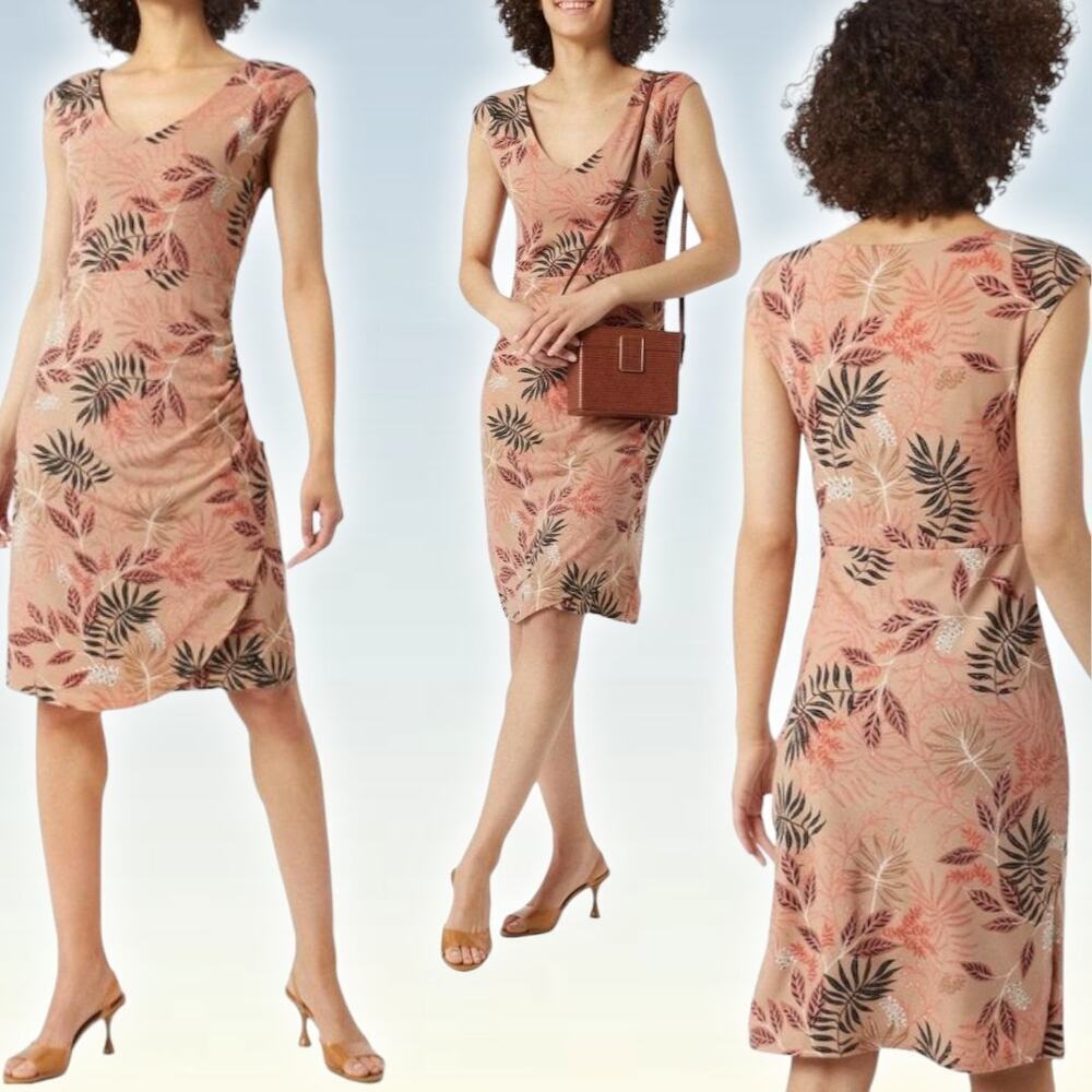 NWT KAFFE Kaorvilla Sheath Dress Sz XL Nude
